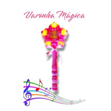 Imagem de Varinha Mágica Infantil Com Som E Luz Brinquedo Menina - PICA PAU