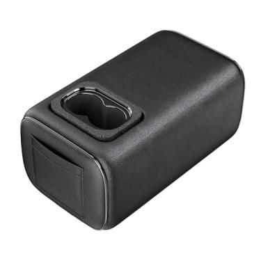 Imagem de Suporte de braço universal para assento traseiro de carro 2 fileiras console caixa com suporte de copo descanso de braço encosto de braço console de segunda fileira traseira central caixa de apoio de