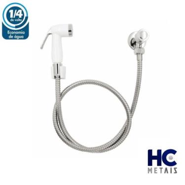 Imagem de Ducha Higiênica Abs Soft 1/4 De Volta Gatilho Branco 1886 - HC METAIS