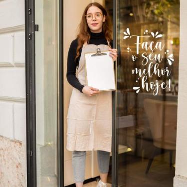 Imagem de Adesivo Frase Motivacional Faça o Seu Melhor Hoje Escola Escritório - 