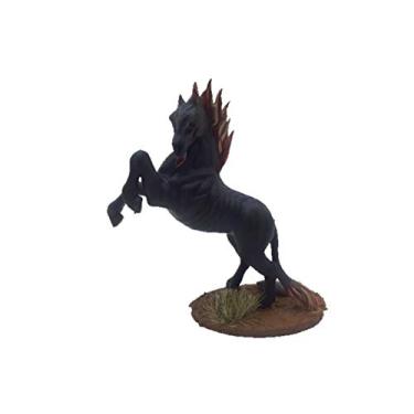 Imagem de HERO Creations - Pesadelo – Demon Steed – RPG – Dungeon and Dragons – DND – Pathfinder – Lord of The Ring – Miniatura de estatueta (cinza/sem pintura)