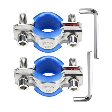 Imagem de Timsec Pacote com 2 cadeiras de escritório fixas que afundam, protetor de cadeira de escritório de aço inoxidável 304 para parar de afundar, suporte de bloqueio de altura para cilindro de gás com