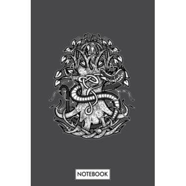 Imagem de Yggdrasil Ragnarok A53599 Notebook: 6x9 120 Pages, Journal, Lined College Ruled Paper, Planner, Matte Finish Cover, Diary