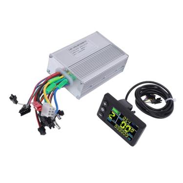 Imagem de Kit de Controlador de Scooter Elétrico 20A Ondas Senoidais Painel de Exibição LCD Design de Ranhura Leve e Resistente Liga de Alumínio Fácil Atualização de Instalação