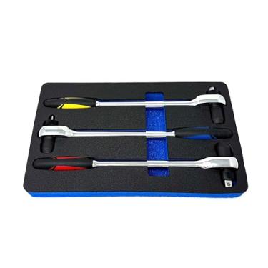 Imagem de CTA Tools Conjunto de chaves de filtro de óleo 8945 - Conjunto completo de chaves catraca com limite de torque para tampas de caixa de filtro de óleo e plugues de drenagem, 25 Nm, 35 Nm, 40 Nm |