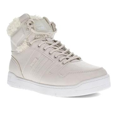 Imagem de Levi's Tênis feminino BB Hi Plush Hightop, Branco coco, 40