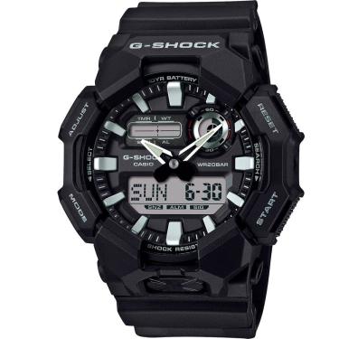 Imagem de Relógio CASIO G-SHOK masculino analógico preto GA-010-1ADR