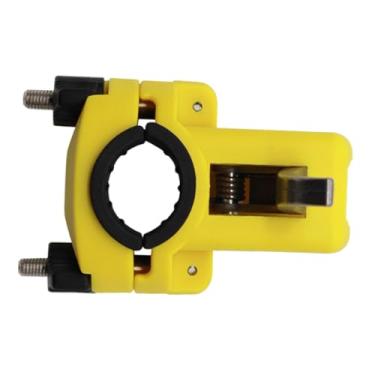 Imagem de Pegciuho Anchonete de hastes de barco Crampo se encaixa no diâmetro do pólo de 2 a 3,5 cm de suporte de rack de pesca para iates de caiaque , Amarelo