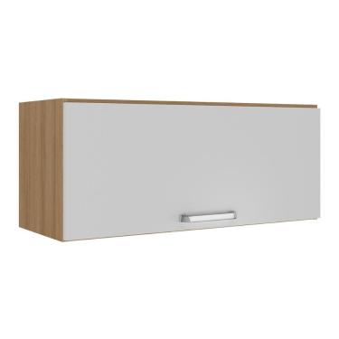 Imagem de Armário Aéreo 80cm Com 1 Porta Basculante Paris Mutimóveis Mp2187 Rustic-branco Rustic-branco