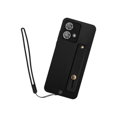 Imagem de Kit Capa Silicon Veloz Para Samsung Galaxy A05 + Ring Socket + Cordão - Preto - Gshield