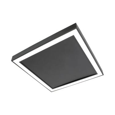 Imagem de Plafon Newline Fit Edge Pl0123 33w 42cm Bivolt Preto 3000k Luz Amarela