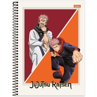 Imagem de Caderno Espiral Capa Dura Universitário Jujutsu Kaisen 80 Folhas Foroni Estampa 1