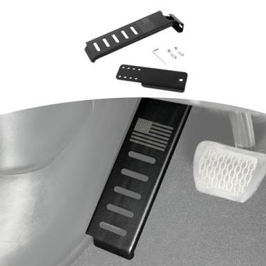 Imagem de RT-TCZ Kit De Apoio Para Os Pés Do Lado Esquerdo Pedal Morto Wrangler Jl Compatível Com Jeep Jlu Gladiator Jt 2018-2024, Acessórios Internos Black Flag