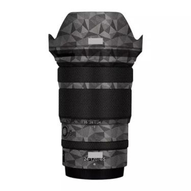 Imagem de Adesivo de lente de câmera antiarranhões para Nikon Z 24-120 mm F4S Capa protetora de película protetora para 24-120 4 (titânio triangular)