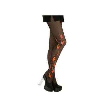 Imagem de Meia Calça De Chamas Para Halloween Abrakadabra Fantasias, Unica, U