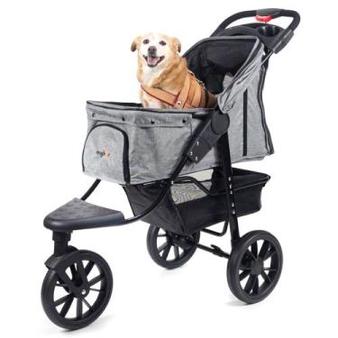 Imagem de Carrinho de passeio para Pet, animal de estimação, cachorro, cão, gato