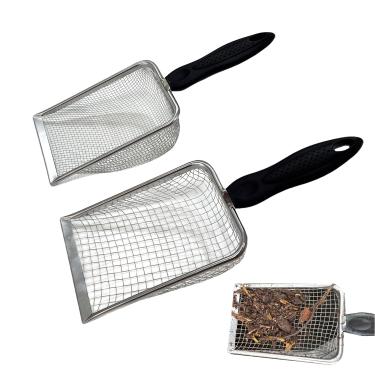 Imagem de ANISUN 2 peças de peneira de solo para jardinagem, peneira de rocha, peneira de sujeira para areia, sujeira, composto de rocha (malha de 0,3 cm e 0,5 cm)