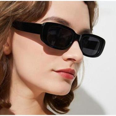 Imagem de Óculos De sol Feminino Blogueira Vintage Retrô Escuro - Spyglass