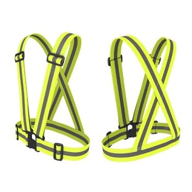 Imagem de Colete Faixa Refletivo Esporte Ciclismo Corrida Segurança EPI transito moto entrega rodovia