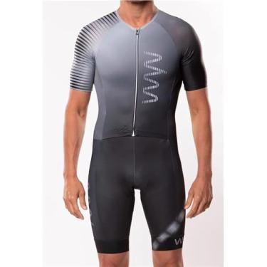 Imagem de Macacão De Manga Curta Masculino Triathlon Race Suit Trisuit Sportswear Skinsuit, Bodysuit 4, M