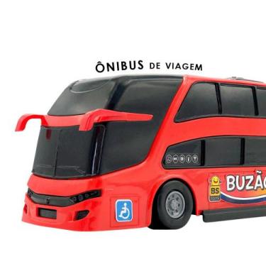 Imagem de Ônibus Brinquedo de Viagem Pequeno Buzão - Vermelho - BS TOYS
