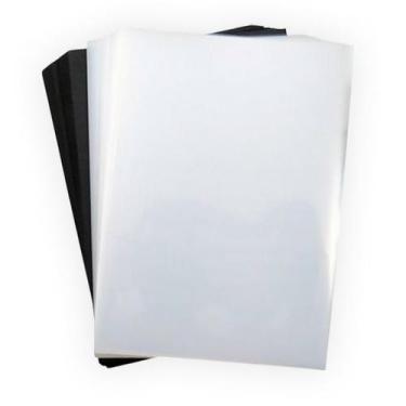 Imagem de Kit Capa Encadernação A4 Transparente Lisa + Preta Couro 400un - Cassm