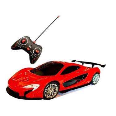 Imagem de Carrinho de Controle Remoto, Super Sport, Escala 1:16, 26cm, Vermelho, 4 Funções, Faróis que Acendem