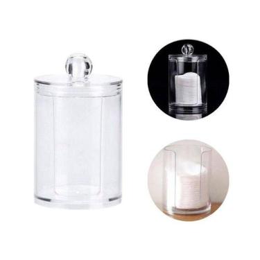 Imagem de Porta Disco De Algodão E Cotonetes Pote Organizador Multiuso - Top Rio