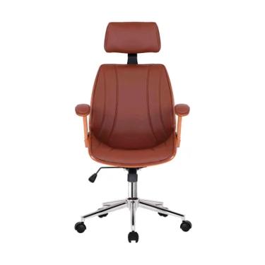 Imagem de Cadeira Presidente Fratini Kopenhagen Revestido Em Couro