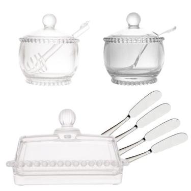 Imagem de Kit Manteigueira + Kit Espátulas Para Manteiga + Açucareiro + Porta Me
