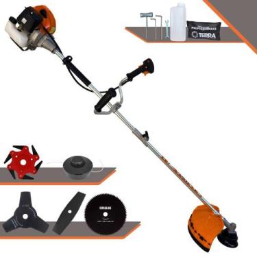 Imagem de Roçadeira Cortador de Grama Terra GRHB-430 Bipartida À Gasolina 2T 43c