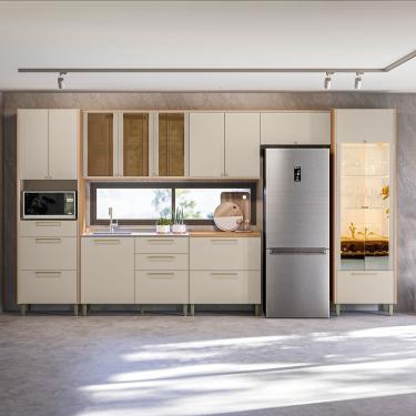 Imagem de Cozinha Modulada 7 Peças sem Pia Em MDF Atena Linea Brasil