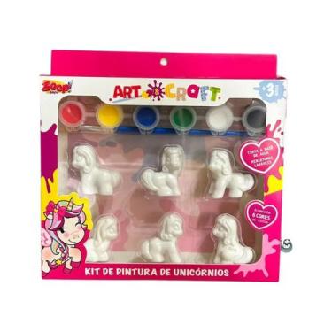 Imagem de Kit pintura art craft unicórnio - zoop toys zp01168