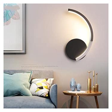 Imagem de HOSETEON , Luminária de parede LED compatível comoom cabeceira ar interno luminária ferro e materiais acrílicos 8W luminária Wandlamp, luz de parede