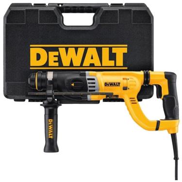 Imagem de Martelo Rotativo SDS com Amortecedores e Alça em D, 110v, DEWALT D25263K, Amarelo