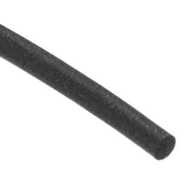 Imagem de Fita climática de vedação de espuma de silicone 3 mm 2,5 m 2,4 m Cabo de borracha de esponja preto sólido