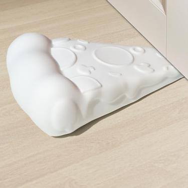 Imagem de Batente de porta decorativo, rolha de porta fofa de pizza de desenho animado, 1 pacote com cunha para casa e escritório