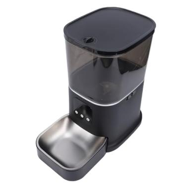 Imagem de GLOGLOW Alimentador Automático para Animais de Estimação, Alimentadores Automáticos de Aço Inoxidável de Grau, Alimentador Cronometrado para Animais de Estimação Com Fonte de Alimentação Dupla para