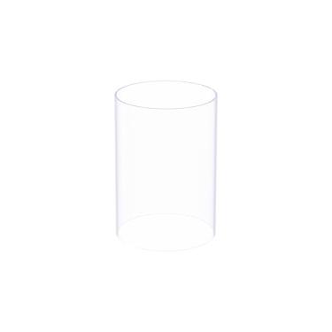 Imagem de Skweawert Tubo de acrílico de 44 mm (1,73") ID 50 mm (1,97") OD 150 mm (5,9"), tubo de PMMA redondo rígido transparente, tubo de plástico, para sistema de resfriamento de água, tubo de água de aquário