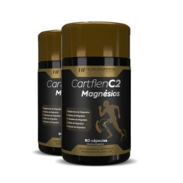 Imagem de 2x CARTFLEN C2 5 TIPOS DE MAGNÉSIOS 60CAPS HF SUPLEMENTOS-Unissex