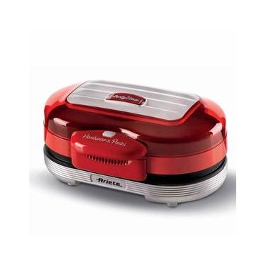 Imagem de Grill Sanduicheira Burger Ariete 205 Retrô Party Time vermelha 1200w 220 volts