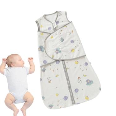 Imagem de Saco de Dormir Enrolável | Algodão Puro Macio para Berçário - Mantas para Enrolar Bebés Meninos e Meninas | Para Meninas Meninos Berço Casa Viagem Hospital Inverno Frio