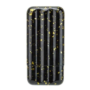 Imagem de Caixa de charutos, umidificadores de fibra de carbono com 3 tubos leve para armazenamento de charutos para viagem para até 55 charutos F