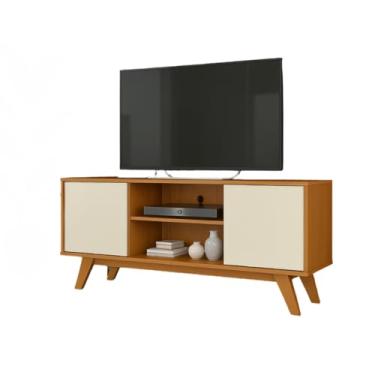 Imagem de MóVel Para TelevisãO, Adequado Para Televisores Com Menos De 50 Polegadas - Com Base Em Madeira MaciçA, Estante Para Sala De Estar(cedro/off)
