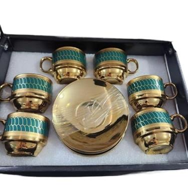 Imagem de Xícara De Café Kit Com De Cerâmica Em Porcelana(Verde xu330)