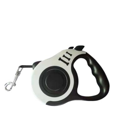 Imagem de Guia Unificada para Cachorros，5 M TelescóPico，TrancáVel，Adequado para Passear Animais de EstimaçãO(Branco,5 Metro)