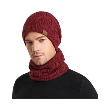 Imagem de Conjunto de Chapéu, Cachecol e Balaclava de Malha Peluciada para Inver