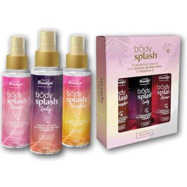 Imagem de Kit Body Splash Com 03 Fragâncias Face Beautiful 100ml (01)