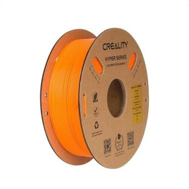Imagem de Creality Hyper PLA Filament 1.75mm, alta velocidade PLA 30-600mm / s Rápido 3D Printer Filament, Precisão Dimensional +/-0.02mm, cabe a maioria das impressoras 3D FDM, 1KG (2.2lbs) Bobina (laranja)