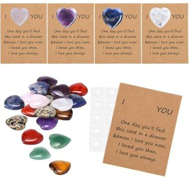 Imagem de IASINN 40 conjuntos de fichas de abraço de bolso, presentes a granel, cartões de abraço em forma de coração, lembranças, cartões de abraço de bolso, presentes de incentivo de relacionamento para